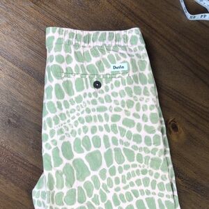 Men's Duvin Beach Green Patterned Pants